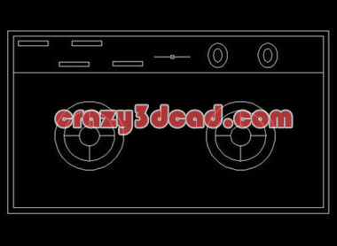 Kitchen stove CAD blocks 09